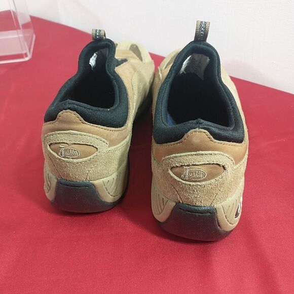 Justin L0162 Tan Women's SZ 5.5M Leather J-Flex Slip On Hiking Ankle Shoes . Con - Picture 5 of 8